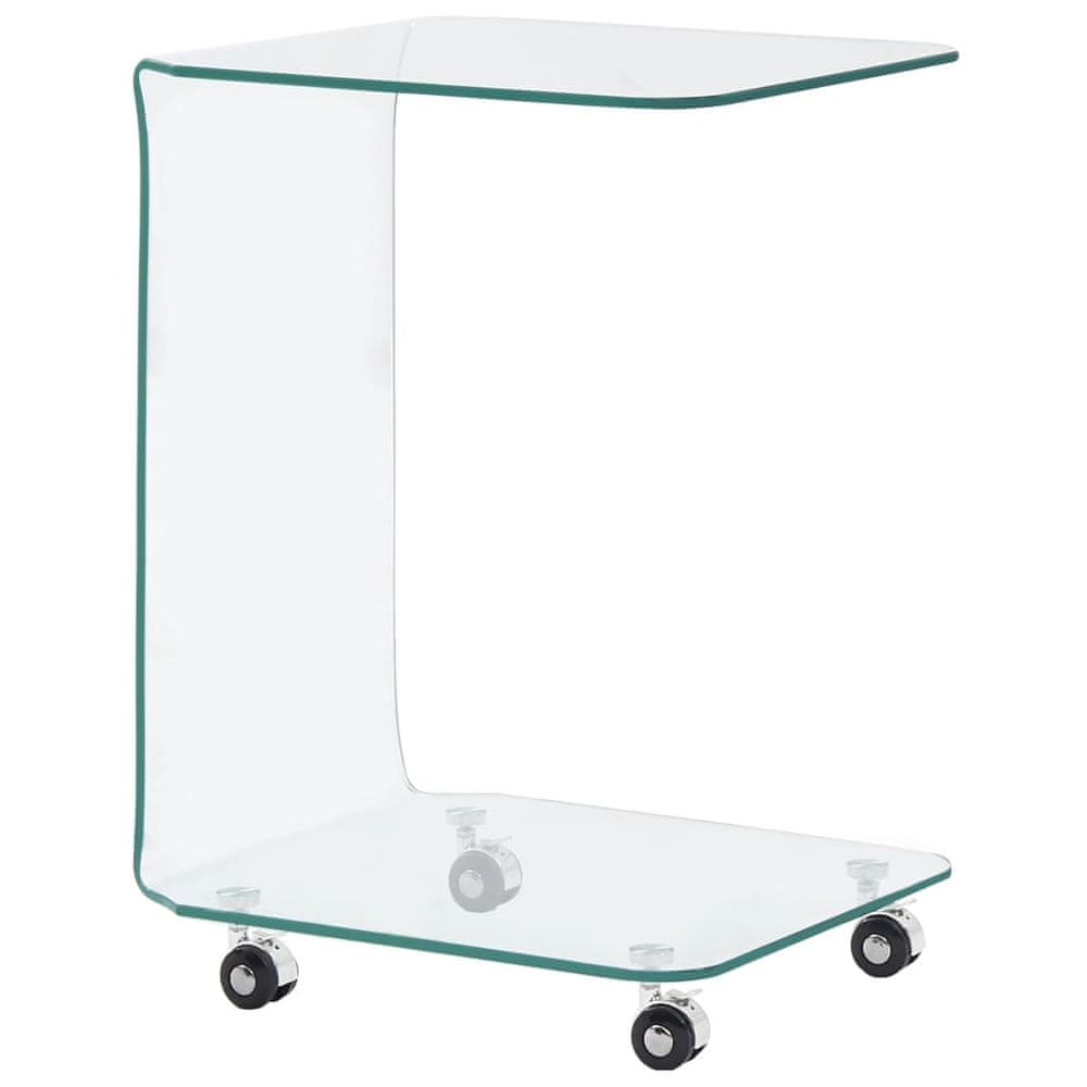 Petromila vidaXL Konferenčný stolík 45x40x63 cm, tvrdené sklo